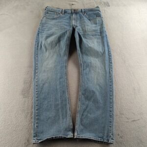 Signature Levis Jeans 34x31 Blue Light Wash Faded Regular‎ Bootcut Denim